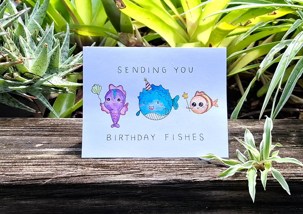Card - Birthday Fishes
